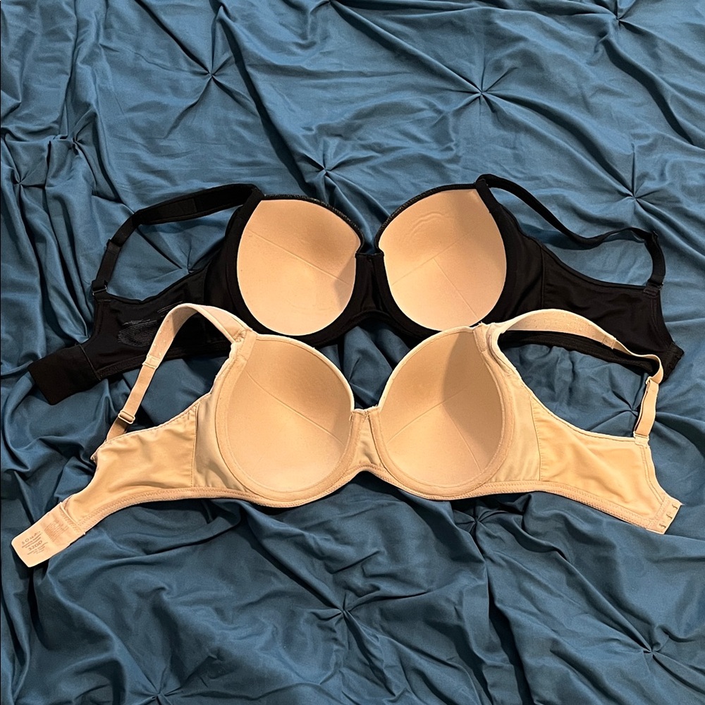Soma Stunning Support Black and Cream Lace Bras 32DD - Picture 3 of 4